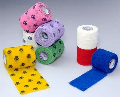 Bandes Cohésives 5 Cm Empreinte Rose Fluo