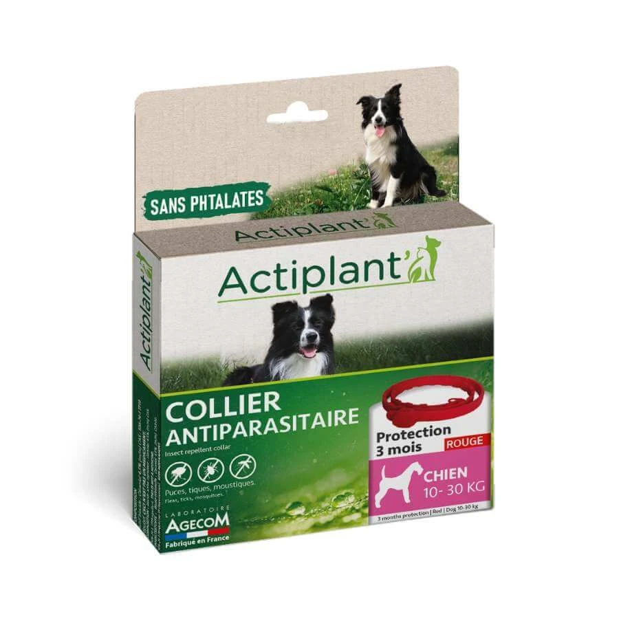 Actiplant Collier Antiparasitaire Rouge Chien 15-30 Kg – Image 2