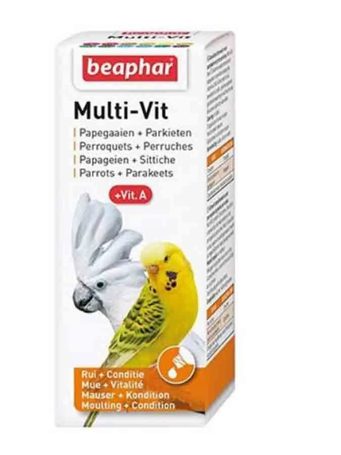 Beaphar Multi-vitamines Perruches Et Perroquets 50 Ml