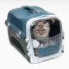 Cat It Cage De Transport Cabrio Gris / Bleu Pour Chat