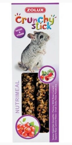 Zolux Crunchy Stick Chinchilla Eglantine / Groseille 115 G