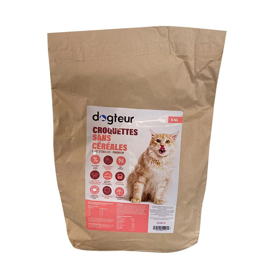 Dogteur Premium Sans Céréales Chat Stérilisé 6 Kg – Image 2