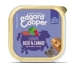 Edgard & Cooper Barquette Boeuf Et Canard Pour Chien 11 X 150 G