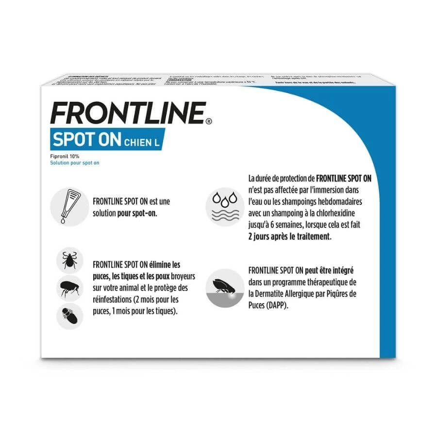 Frontline Spot On Chien De 20-40 Kg 4 Pipettes – Image 2