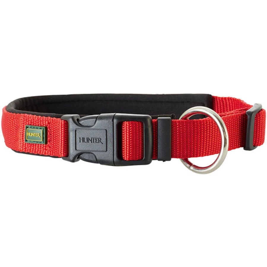 Hunter Collier Neopren Vario Plus Pour Chien Rouge 35 Cm