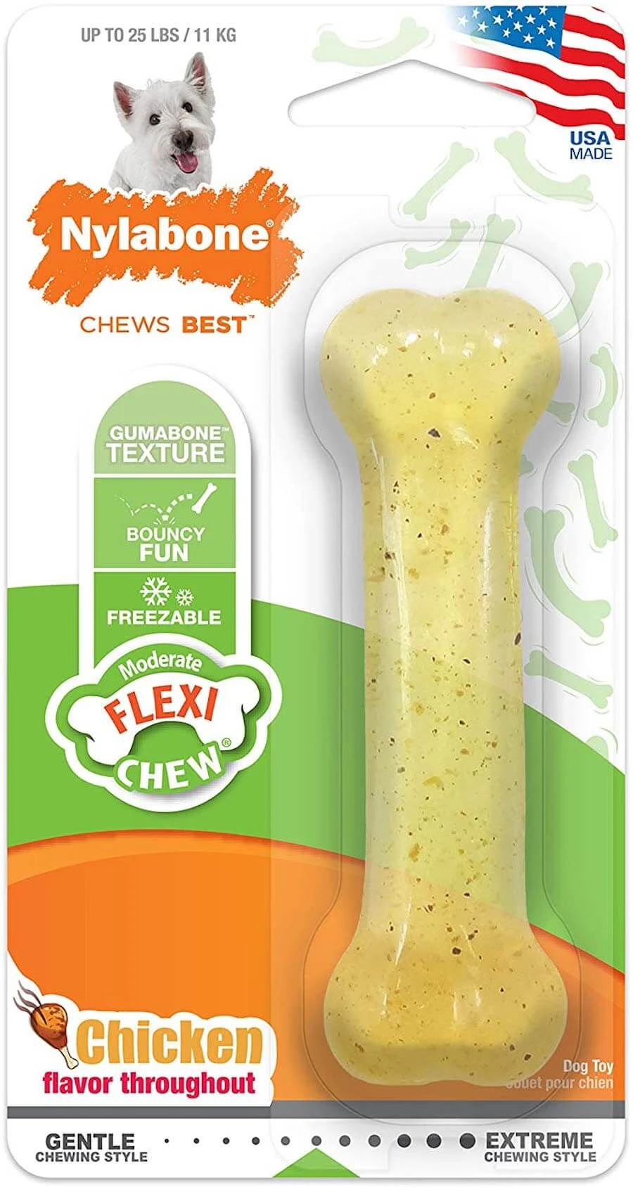 Nylabone Moderate Flexi Chew Os Au Poulet S