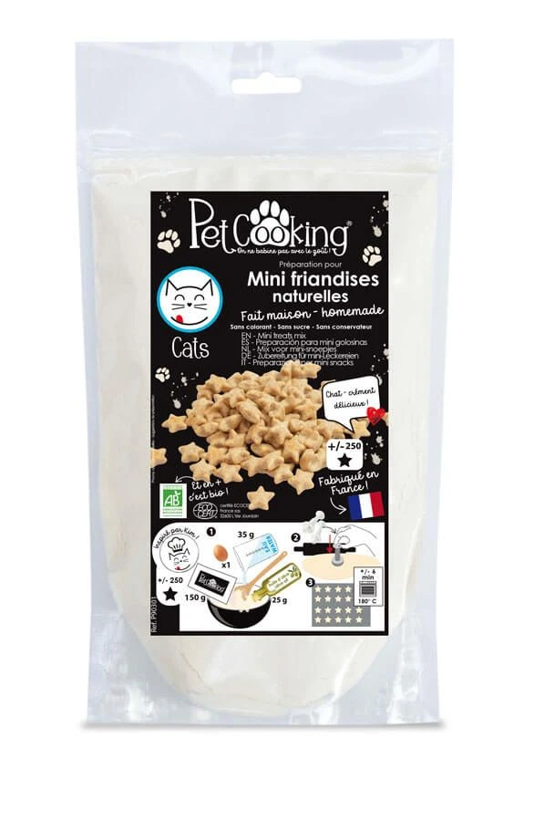 PetCooking Préparation Mini-Friandises Naturelles Pour Chat 150 G