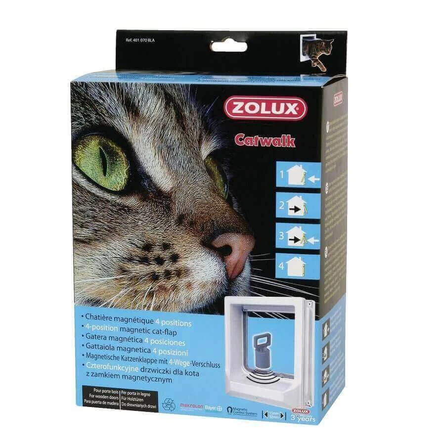 Zolux Catwalk Chatière Magnétique 4 Positions Blanc